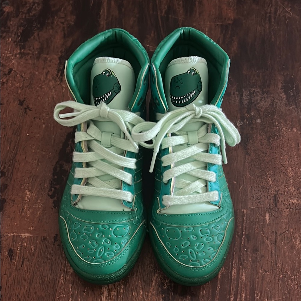 Adidas Green Toy Story Rex Sneakers with Rubber Sole